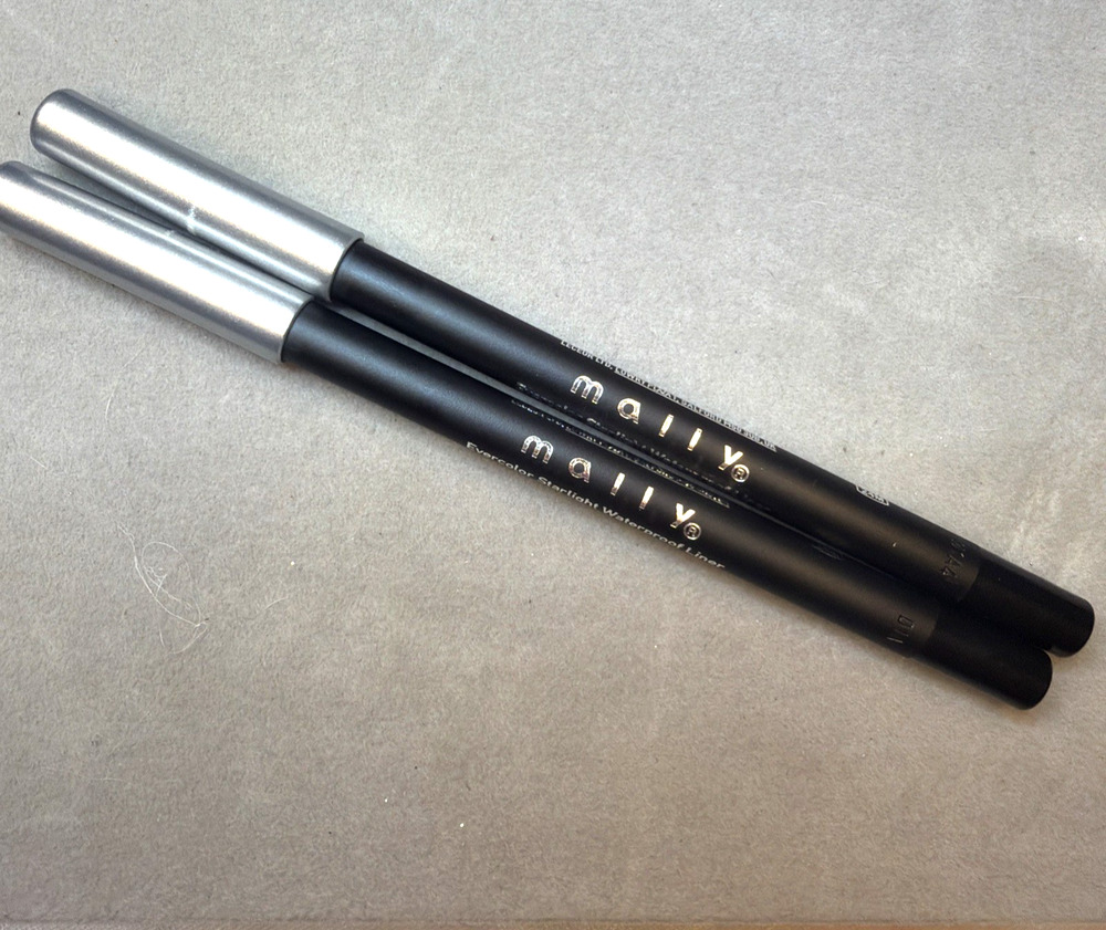 Mally Beauty Evercolor Crayon Eyeliner Waterproof Midnight Black Lot of 2 New